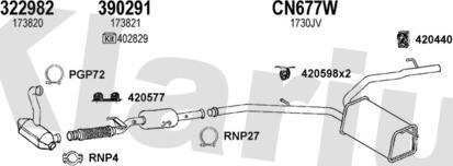 Klarius 180981U - Система випуску ОГ autocars.com.ua