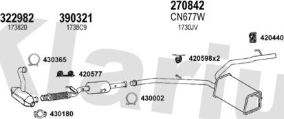 Klarius 181024E - Система випуску ОГ autocars.com.ua