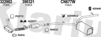 Klarius 181024U - Система випуску ОГ autocars.com.ua