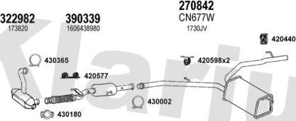 Klarius 181025E - Система випуску ОГ autocars.com.ua