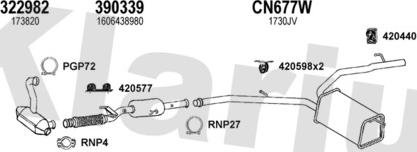 Klarius 181025U - Система випуску ОГ autocars.com.ua