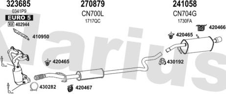 Klarius 181035E - Система випуску ОГ autocars.com.ua