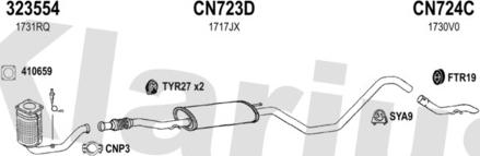 Klarius 181065U - Система випуску ОГ autocars.com.ua