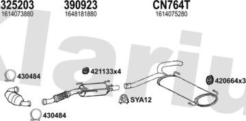 Klarius 181136U - Система випуску ОГ autocars.com.ua