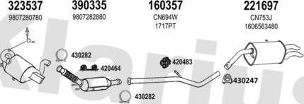 Klarius 181194E - Система випуску ОГ autocars.com.ua
