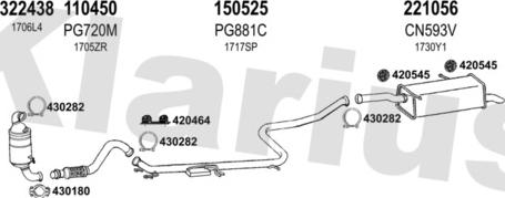 Klarius 181197E - Система випуску ОГ autocars.com.ua