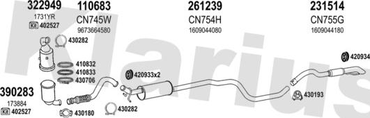 Klarius 181199E - Система випуску ОГ autocars.com.ua