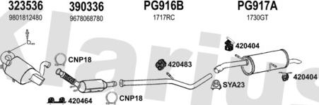 Klarius 181210U - Система випуску ОГ autocars.com.ua