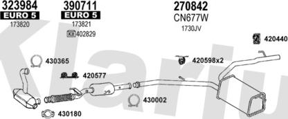 Klarius 181268E - Система випуску ОГ autocars.com.ua