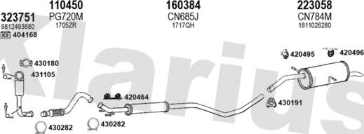 Klarius 181304E - Система випуску ОГ autocars.com.ua