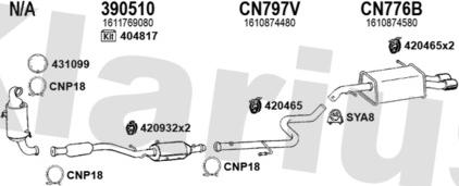 Klarius 181313U - Система випуску ОГ autocars.com.ua