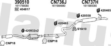 Klarius 181315U - Система випуску ОГ autocars.com.ua