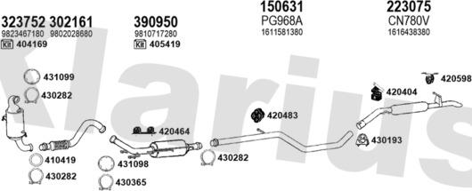 Klarius 181320E - Система випуску ОГ autocars.com.ua