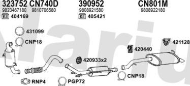 Klarius 181323U - Система випуску ОГ autocars.com.ua