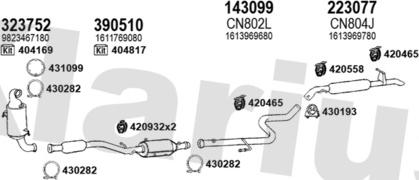 Klarius 181325E - Система випуску ОГ autocars.com.ua