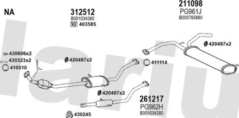 Klarius 181362E - Система випуску ОГ autocars.com.ua