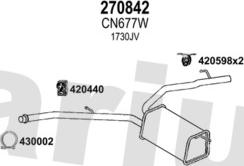 Klarius 181364E - Система випуску ОГ autocars.com.ua