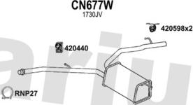 Klarius 181364U - Система випуску ОГ autocars.com.ua