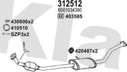 Klarius 181857U - Система випуску ОГ autocars.com.ua