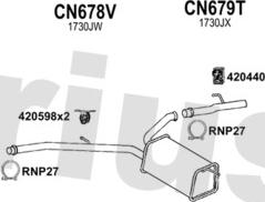 Klarius 181919U - Система випуску ОГ autocars.com.ua