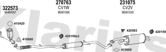 Klarius 200004E - Система випуску ОГ autocars.com.ua