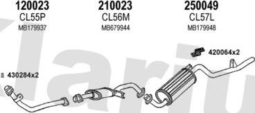 Klarius 210034E - Система випуску ОГ autocars.com.ua