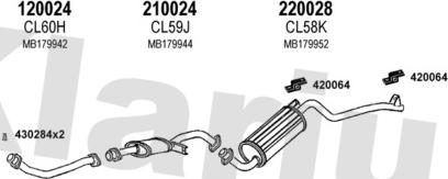 Klarius 210035E - Система випуску ОГ autocars.com.ua