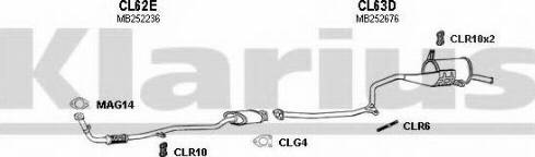 Klarius 210039U - Система випуску ОГ autocars.com.ua