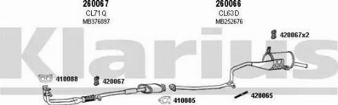 Klarius 210047E - Система випуску ОГ autocars.com.ua
