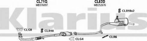 Klarius 210047U - Система випуску ОГ autocars.com.ua