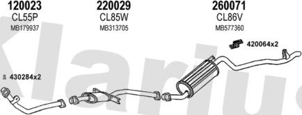 Klarius 210057E - Система випуску ОГ autocars.com.ua