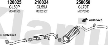 Klarius 210062E - Система випуску ОГ autocars.com.ua