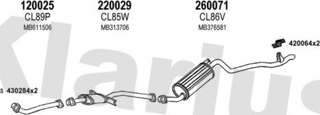 Klarius 210063E - Система випуску ОГ autocars.com.ua