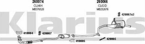 Klarius 210064E - Система випуску ОГ autocars.com.ua