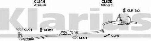 Klarius 210064U - Система випуску ОГ autocars.com.ua
