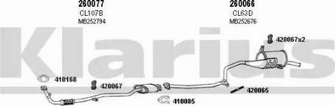 Klarius 210074E - Система випуску ОГ autocars.com.ua