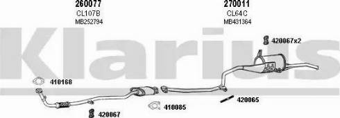 Klarius 210099E - Система випуску ОГ autocars.com.ua