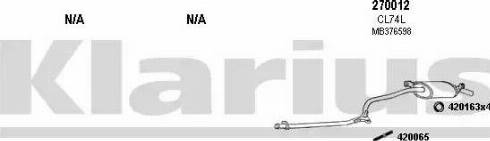 Klarius 210103E - Система випуску ОГ autocars.com.ua