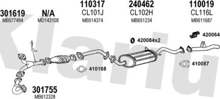 Klarius 210128E - Система випуску ОГ autocars.com.ua