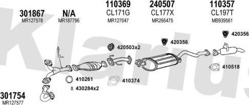 Klarius 210137E - Система випуску ОГ autocars.com.ua