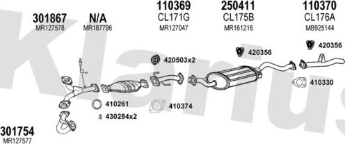 Klarius 210138E - Система випуску ОГ autocars.com.ua