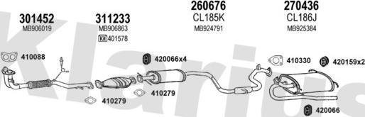 Klarius 210152E - Система випуску ОГ autocars.com.ua