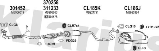 Klarius 210152U - Система випуску ОГ autocars.com.ua