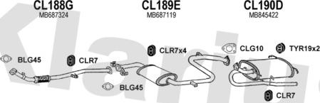 Klarius 210154U - Система випуску ОГ autocars.com.ua