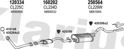 Klarius 210176E - Система випуску ОГ autocars.com.ua