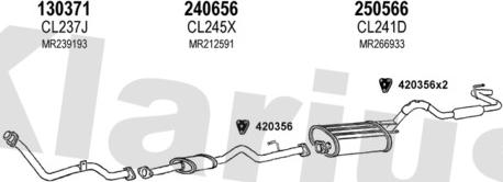 Klarius 210177E - Система випуску ОГ autocars.com.ua