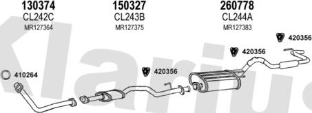 Klarius 210178E - Система випуску ОГ autocars.com.ua