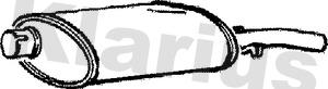 Klarius 210191 - Глушник вихлопних газів кінцевий autocars.com.ua