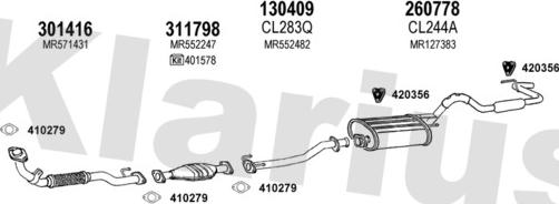 Klarius 210202E - Система випуску ОГ autocars.com.ua