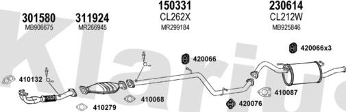 Klarius 210219E - Система випуску ОГ autocars.com.ua